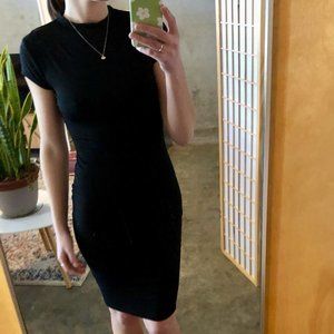 Black Bodycon Midi Dress